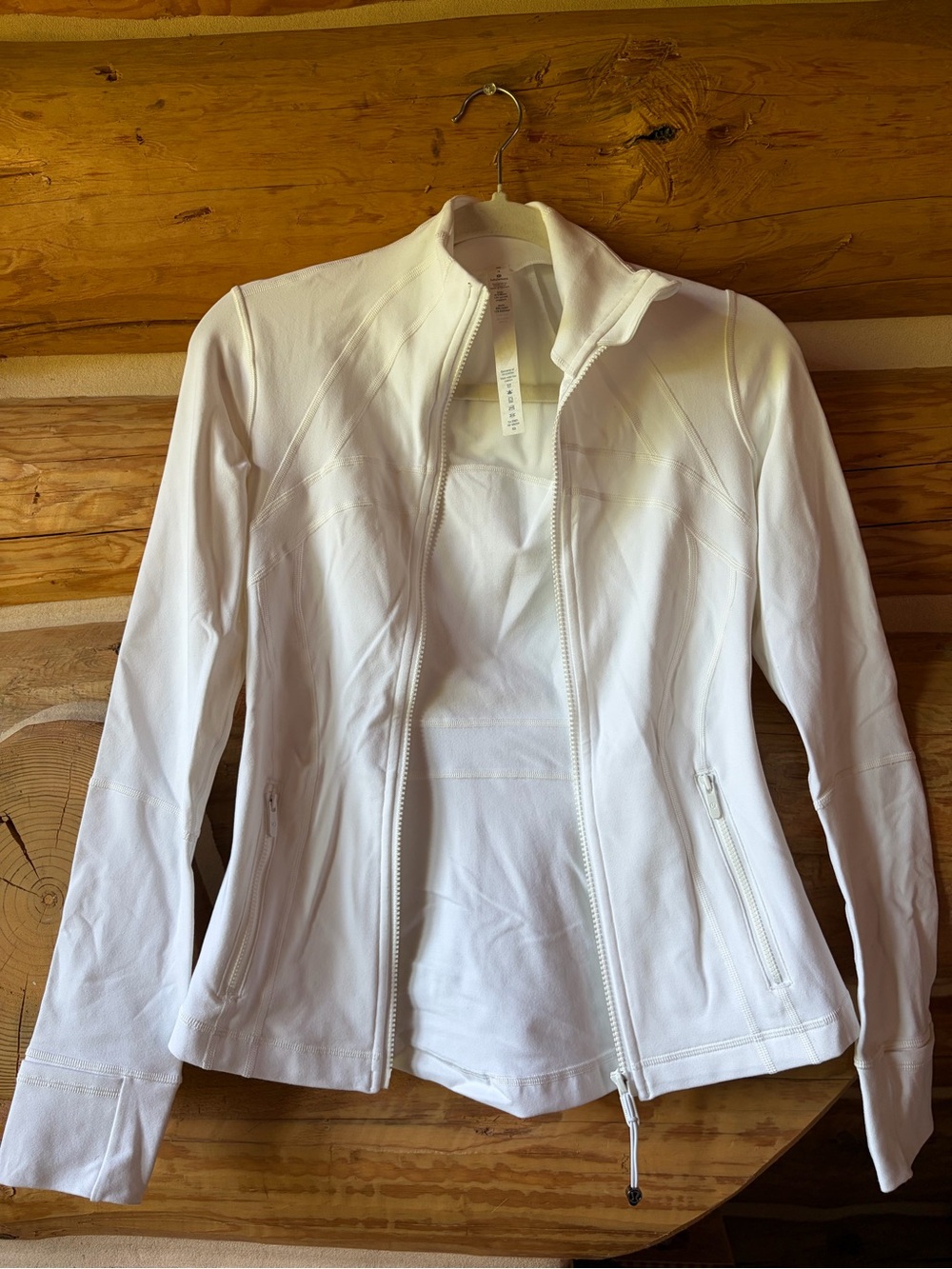 lululemon athletica White Zip-Up Utility Jacket